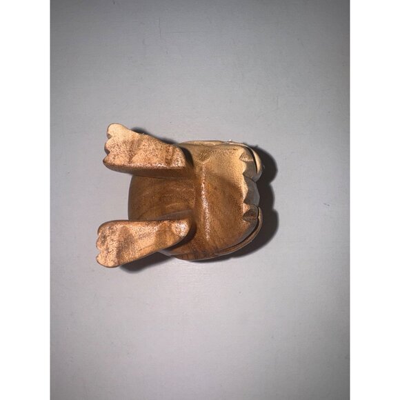 Hand-Carved Wooden Owl Whistle 6-In Mid-Century-Modern FolkArt Novelty Whimsical - Picture 6 of 10